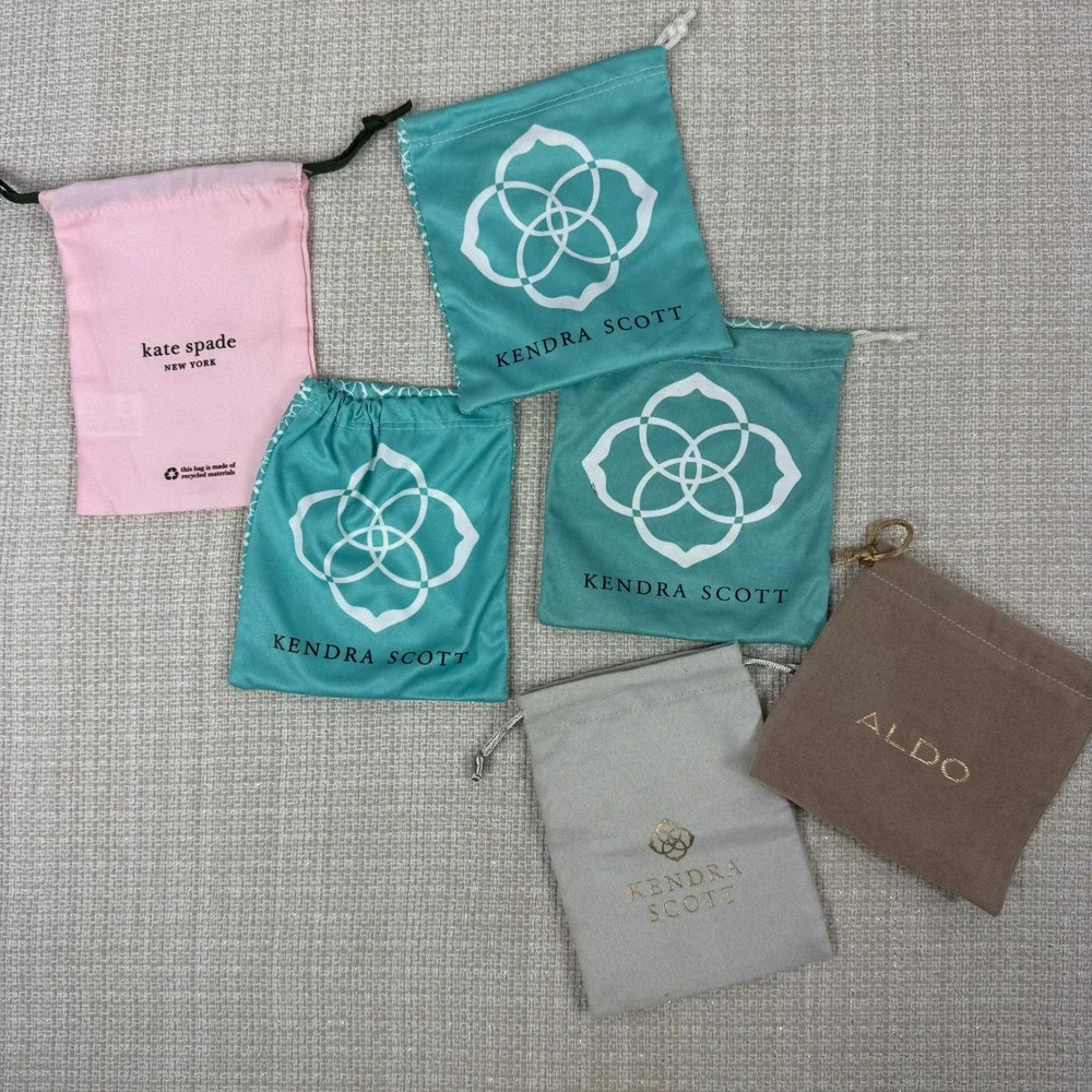 Kendra Scott Kate Spade Aldo Jewelry Pouches Bags Storage‎ Set 6 Pieces